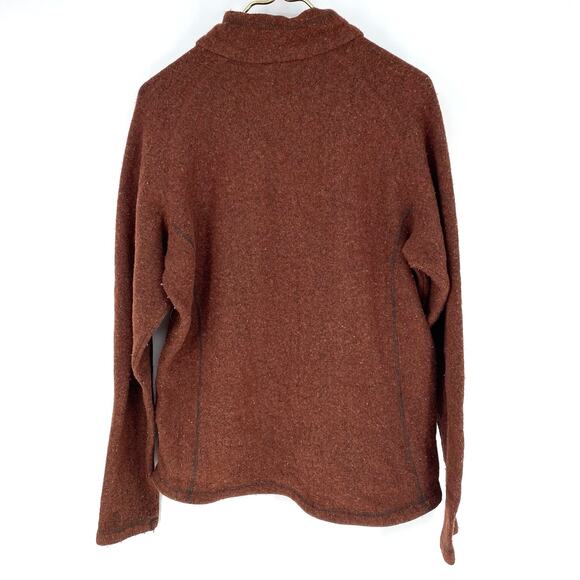 Marmot Fleece Full Zip Jacket Rust Red Men's Size L - Picture 2 of 9